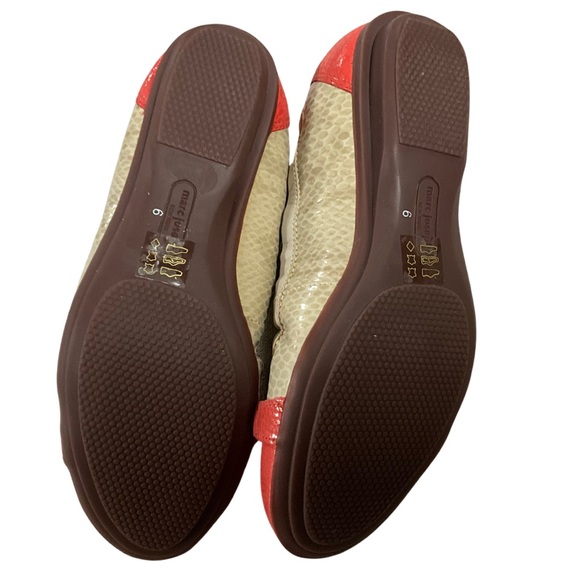 Marc Joseph Salmon and Ivory Cap Toe Flat, New in Box - Picture 3 of 11
